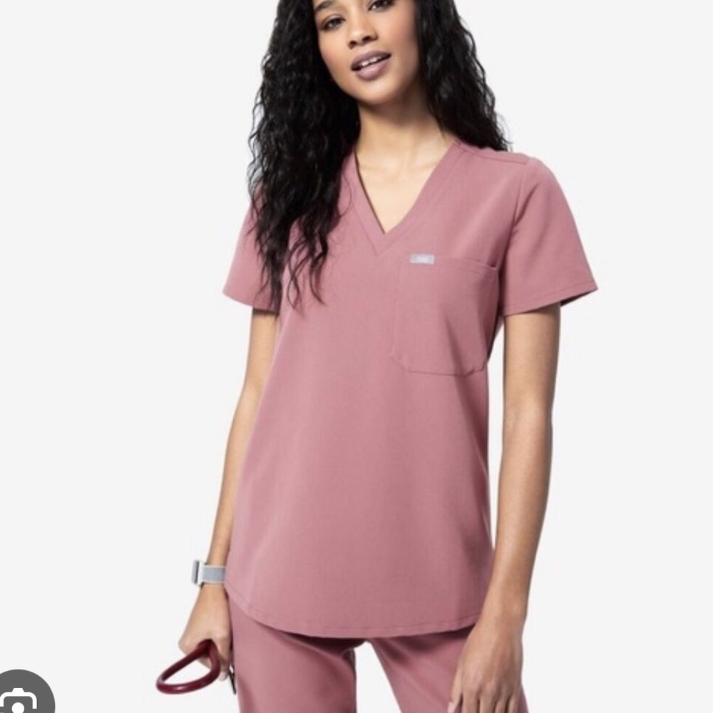 Figs Catarina One-Pocket Scrub Top - Limited Edition Mauve XS